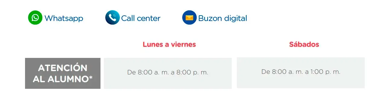 Canales de atención