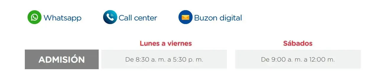 Canales de atención